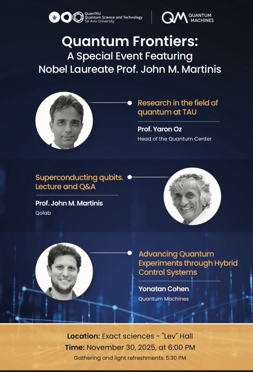 Poster — Quantum Frontiers: A Special Event Featuring Nobel Laureate Prof. John M. Martinis