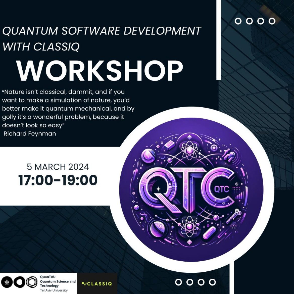 Poster — Quantum Software Development with Classiq — Workshop